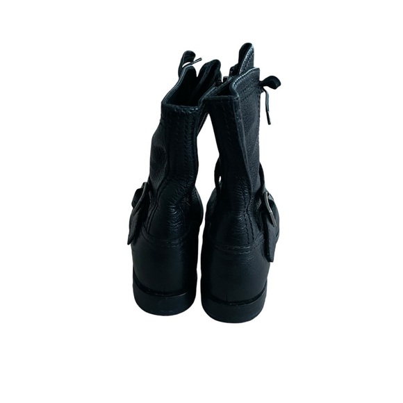 Prada Leather Combat Boots Size 37/6 - Picture 3 of 6